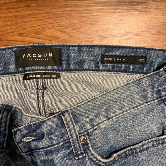 Pacsun Comfort Stretch Skinny Jeans 31x32 - Picture 2 of 3